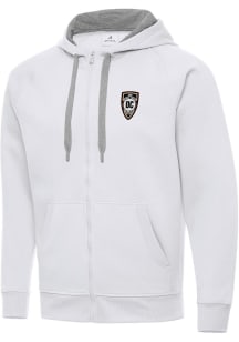 Antigua Orange County SC Mens White Victory Long Sleeve Full Zip Jacket
