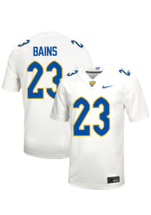 Kavir Bains Nike Mens White Pitt Panthers NIL Name And Number Football Jersey