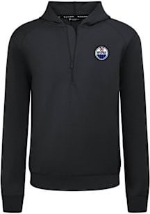 Levelwear Edmonton Oilers Mens Black Technic 3D Embroidered Patch Medium Weight Jacket