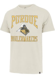 47 Purdue Boilermakers Tan Big Ups Franklin Short Sleeve Fashion T Shirt