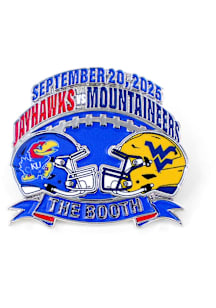 Kansas Jayhawks Souvenir 2025 vs West Virginia Game Day Pin - Blue