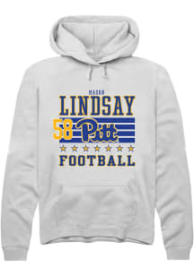 mason lindsay Rally Mens White Pitt Panthers NIL Striped Player Hood