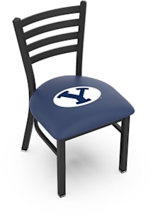 BYU Cougars Stationary Black Wrinkle Finish Pub Stool - Black