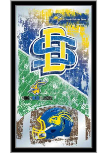South Dakota State Jackrabbits Football Hanging Back Bar Mirror