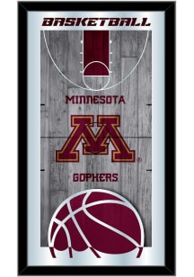 Minnesota Golden Gophers Basketball Hanging Back Bar Mirror