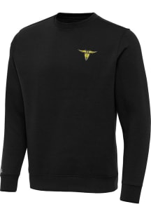 Antigua San Antonio Brahmas Mens Black Victory Big and Tall Crew Sweatshirt