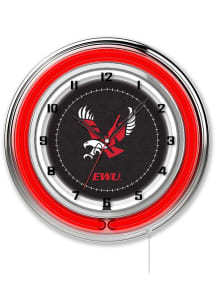 Eastern Washington Eagles 19in Neon Wall Clock