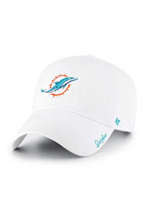 47 Miami Dolphins White Miata Clean Up Wom Adj Womens Adjustable Hat