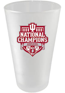 Indiana Hoosiers 2025 College Football Champions 16oz Frosted Pint Glass - White