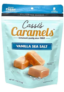 Kansas Cassi's Caramels Vanilla Sea Salt 4oz Candy