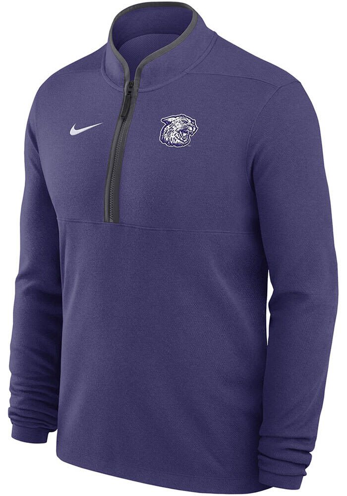 シュンスケ Nike Mens PURPLE K-State Wildcats Victory Long Sleeve Qtr Zip