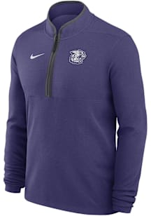 Nike K-State Wildcats Mens Purple Victory Long Sleeve Qtr Zip Pullover