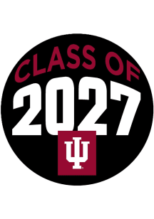 Red Indiana Hoosiers 3&quot; Class of 2027 Button