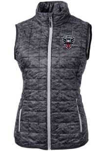Cutter and Buck DC United Womens Black Rainier PrimaLoft Printed Vest