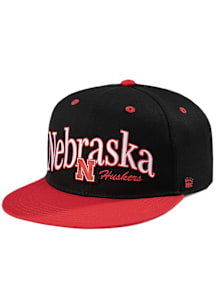 Nebraska Cornhuskers Homefield Wordmark Arch Mens Snapback - Black
