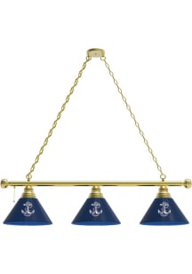 Navy Midshipmen 3 Shade Gold Billiard Lamp
