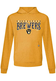 Levelwear Milwaukee Brewers Mens Gold Relay Snowflakes Hood