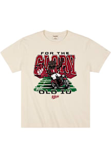 Homefield Indiana Hoosiers Ivory For The Glory of Old IU Short Sleeve Fashion T Shirt
