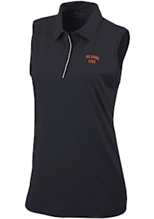 Columbia Oklahoma State Cowboys Womens Black Heat Seal Tend the Ball Tank Top