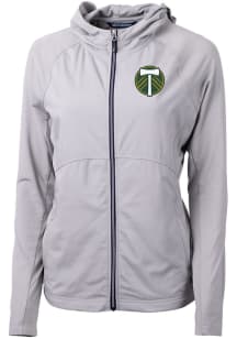 Cutter and Buck Portland Timbers Womens Grey Adapt Eco Light Weight Jacket