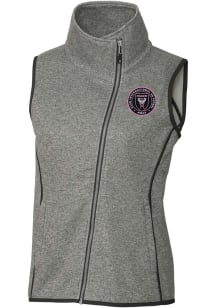 Cutter and Buck Inter Miami CF Womens Grey Mainsail Asymmetrical Vest