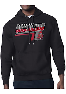 Starter Tampa Bay Buccaneers Mens Black Logo Push Long Sleeve Hoodie