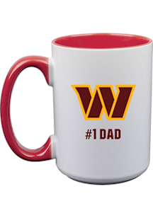 Washington Commanders Dad 15oz Ceramic Mug - White