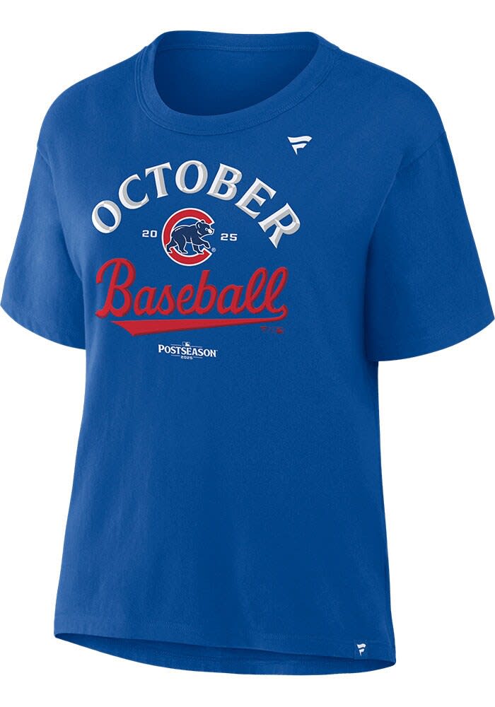 Chicago Cubs Womens ROYAL 2025 Postseason Participant