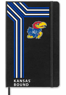 Kansas Jayhawks School Bound team logo Notebook and Folder - Black
