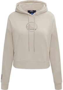 Pro Standard Golden State Warriors Womens Brown Neutral Hooded Sweatshirt