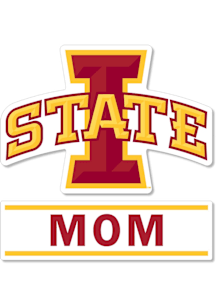 Iowa State Cyclones 3 Inch Mom Auto Decal - Cardinal