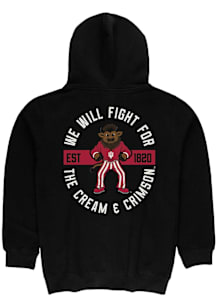 Summit Sportswear Indiana Hoosiers Mens Black Front Back Long Sleeve Full Zip Jacket