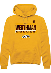 Abby Werthman Western Michigan Broncos Mens Gold NIL Stacked Box Player Hood
