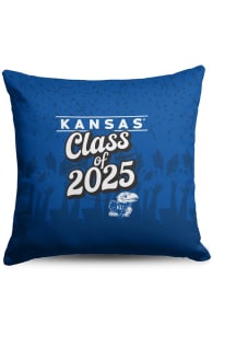 Kansas Jayhawks Class of 2025 18x18 Throw Pillow - Blue