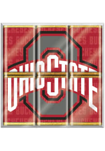 Red Ohio State Buckeyes 6 Piece Logo Puzzle Pack Candy