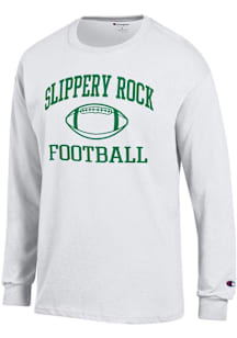 Champion Slippery Rock White Football Football Jersey Long Sleeve T Shirt