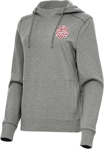 Antigua Indiana Hoosiers Womens Black 2025 CFP National Champions Justice Hooded Sweatshirt