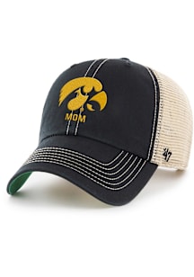 47 Black Iowa Hawkeyes Mom Trawler Adjustable Hat