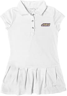 James Madison Dukes Toddler Girls White Caroline Short Sleeve Dress