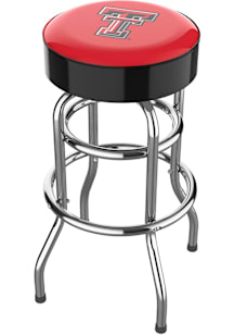 Texas Tech Red Raiders Chrome Pub Stool - Red