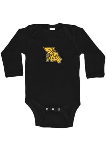 MWSU Inf BLACK Lap Sleeve LS Creeper