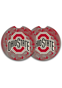 Ohio State Buckeyes Set of 2 Car Coaster - Red