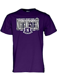Blue 84 Northwestern Wildcats Purple 2025 GameAbove Sports Short Sleeve T Shirt