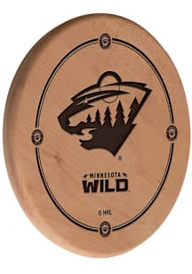 Minnesota Wild Laser Engraved Sign - Brown