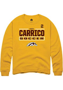 Kate Carrico Western Michigan Broncos Mens Gold NIL Stacked Box Player Crew