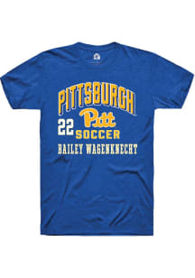 Bailey Wagenknecht Rally Mens Blue Pitt Panthers NIL Arch Logo Player T Shirt