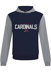Levelwear St Louis Cardinals Mens Navy Blue Ultimate Carve Long Sleeve Hoodie