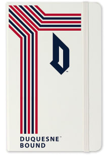 Duquesne Dukes School Bound team logo Notebook and Folder - White