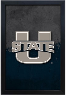 Utah State Aggies Snap Frame LED Sign - Black
