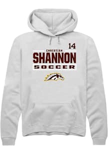 Christian Shannon Western Michigan Broncos Mens White NIL Stacked Box Player Hood